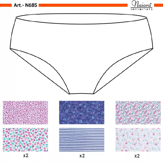 Braga mujer midi Naiara 685 pack de 2 BRAGAS