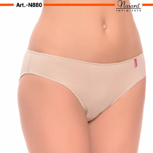 Braga mujer midi Naiara N880 Bikini liso Pack de 2 BRAGAS