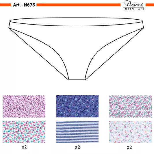 Braga mujer mini Naiara 675 Pack de 2 Algodon BRAGAS