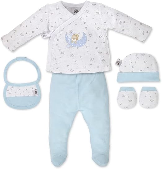 Interbaby Set Regalo Primera puesta bebé Sleep, 5 piezas en azul