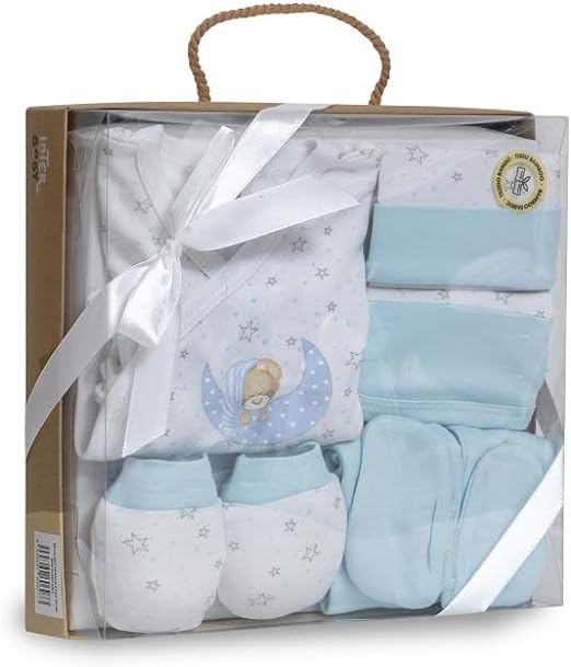 Interbaby Set Regalo Primera puesta bebé Sleep, 5 piezas en azul