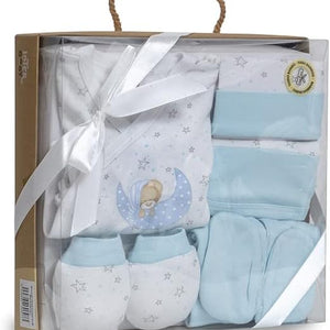 Interbaby Set Regalo Primera puesta bebé Sleep, 5 piezas en azul